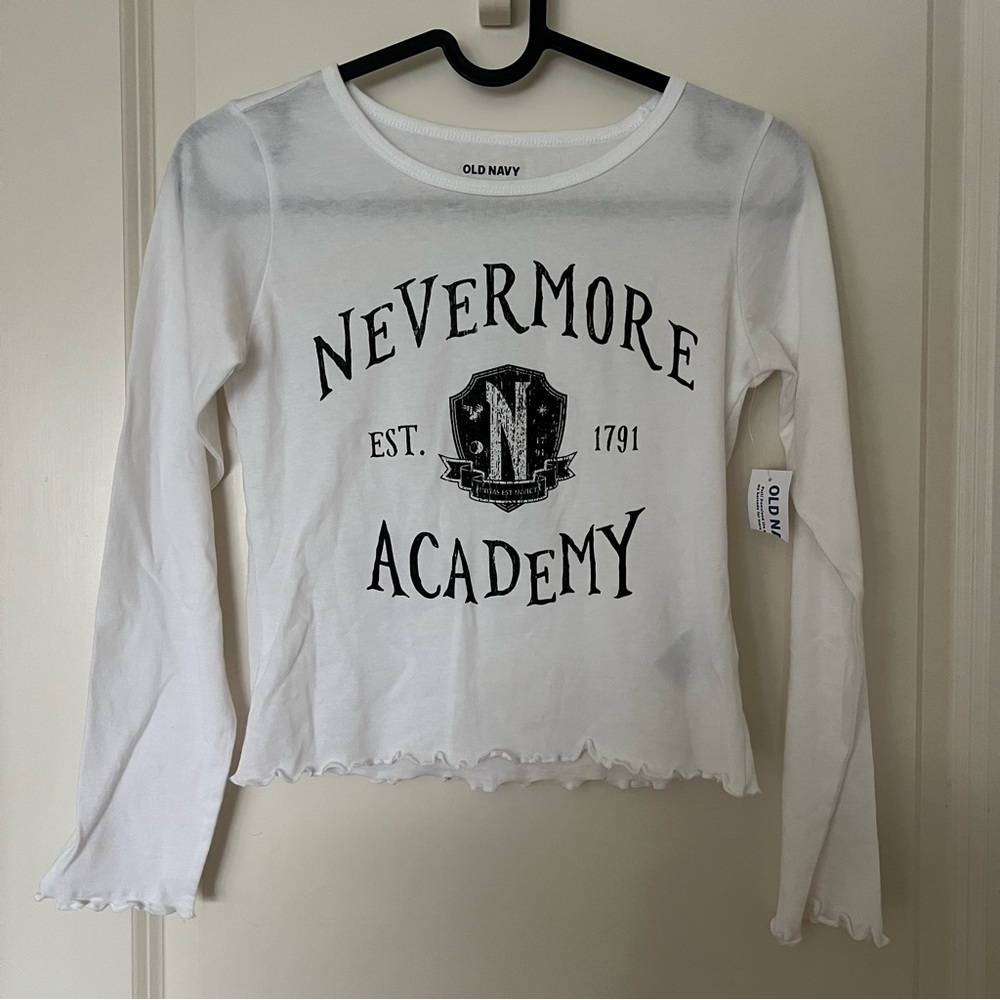 Wednesday Nevermore Academy Graphic Long Sleeve